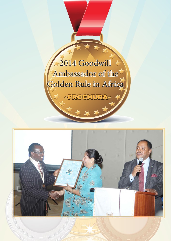 PROCMURA Named Goodwill Ambassador of the Golden Rule