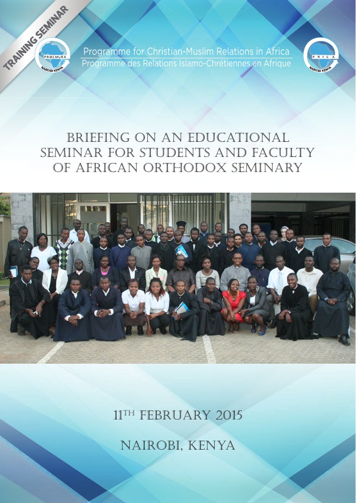 African Orthodox Seminary Educational Seminar Briefing