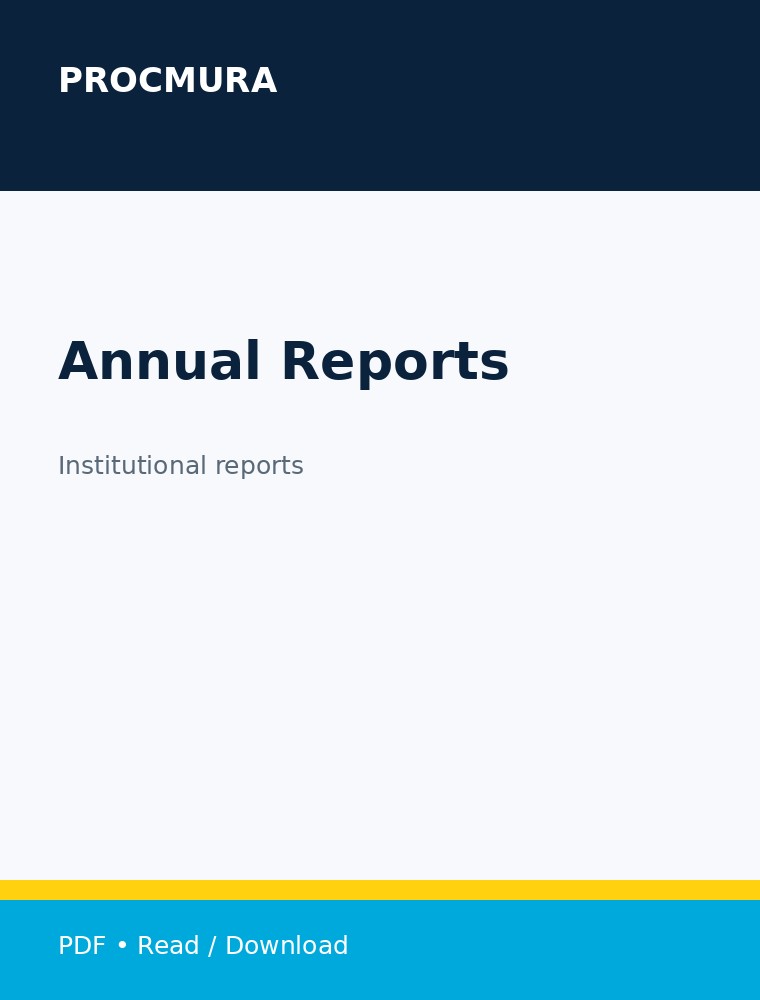 Annual Reports cover