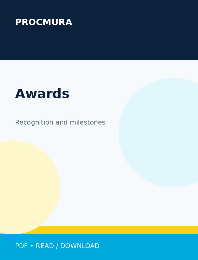 PROCMURA awards and recognition